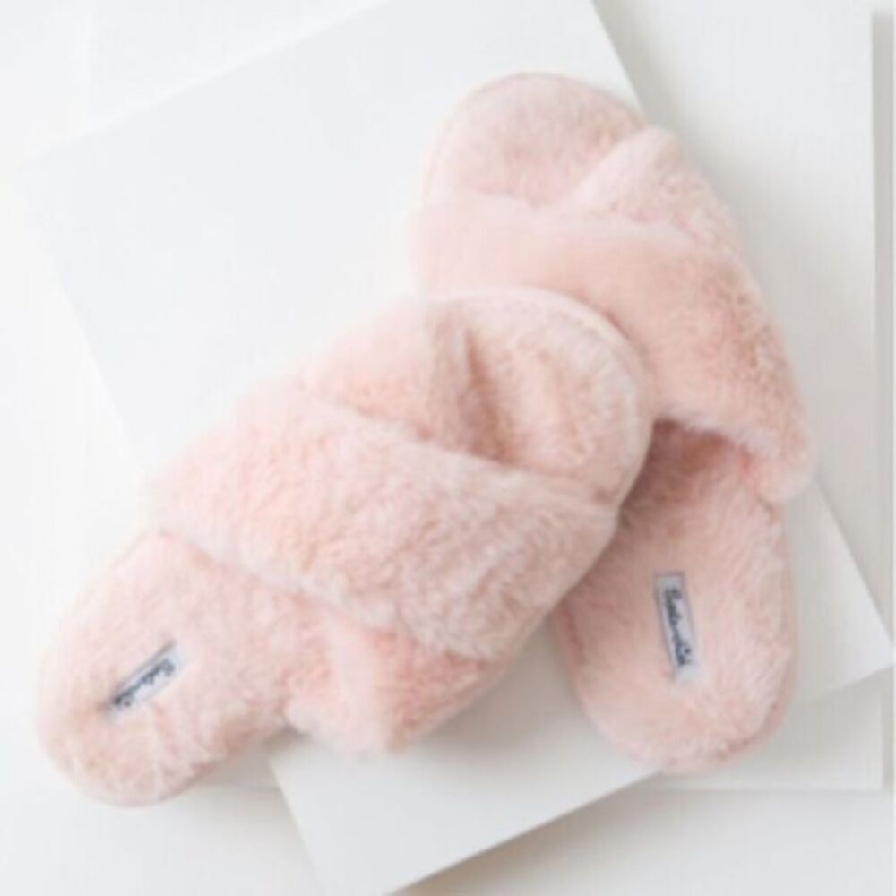 Splendid Plush Crisscross Slippers